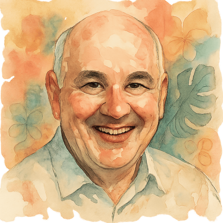 Watercolor portrait of John