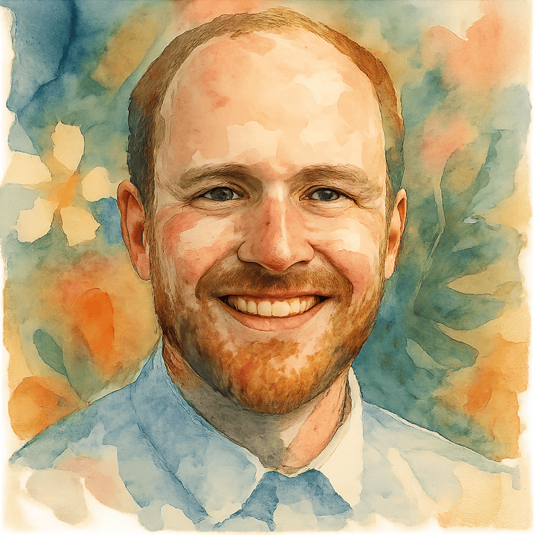 Watercolor portrait of Kent
